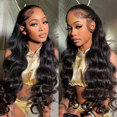 13x4 Body Wave Lace Frontal Wigs with Baby Hair Unprocessed Human Hair for Woman ｜QT Hair
