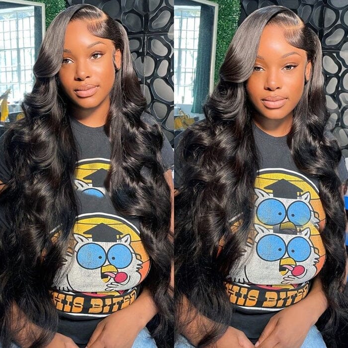 4x4 HD Transparent Lace Closure Wigs Pre Plucked Body Wave Virgin Human Hair ｜QT Hair