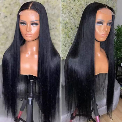 4x4 HD Transparent Lace Closure Wig Melted Match All Skin Straight Human Hair ｜QT Hair