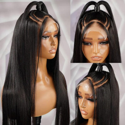 4x4 HD Transparent Lace Closure Wig Melted Match All Skin Straight Human Hair ｜QT Hair