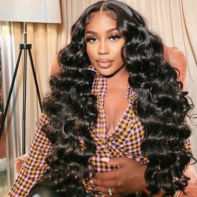 5x5 Lace Closure Pre Plucked Wig Loose Deep Wave Virgin Human Hair ｜QT Hair