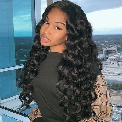 5x5 Lace Closure Pre Plucked Wig Loose Deep Wave Virgin Human Hair ｜QT Hair