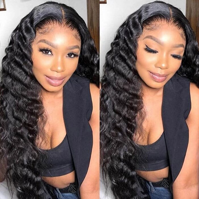 5x5 Lace Closure Pre Plucked Wig Loose Deep Wave Virgin Human Hair ｜QT Hair