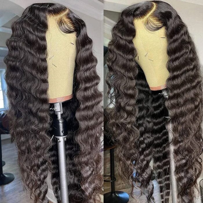 5x5 Lace Closure Pre Plucked Wig Loose Deep Wave Virgin Human Hair ｜QT Hair