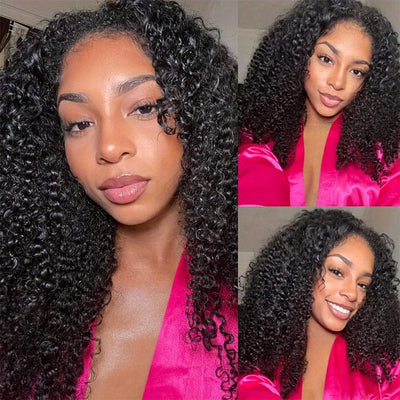 70% Off Kinky Curly 13x4 Lace Front Wig Virgin Human Hair Super Flash Sale ｜QT Hair
