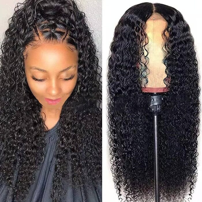 $99 OFF | Code: S99 Jerry Curly 13x4 Lace Frontal Wig QT Virgin Human Hair ｜QT Hair