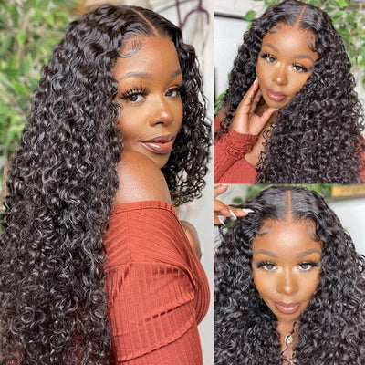 $99 OFF | Code: S99 Jerry Curly 13x4 Lace Frontal Wig QT Virgin Human Hair ｜QT Hair