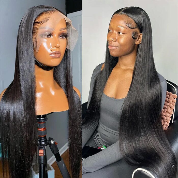 Bone Straight 13x6 HD Lace Frontal Wig Pre Plucked Hairline QT Human Hair ｜QT Hair