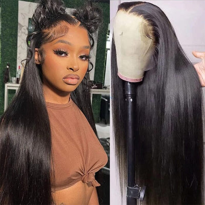 Bone Straight 13x6 HD Lace Frontal Wig Pre Plucked Hairline QT Human Hair ｜QT Hair