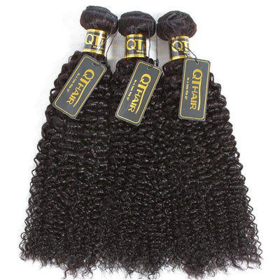 Buy Curly Human Hair Weave Bundles Get 4x4 Lace Closure Pre Plucked Free