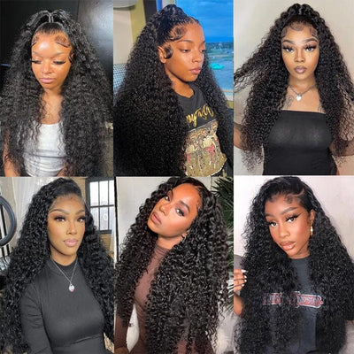 Buy Curly Human Hair Weave Bundles Get 4x4 Lace Closure Pre Plucked Free