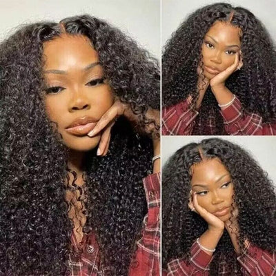 Kinky Curly 5x5 Lace Closure Wig Natural Hairline QT Human Hair ｜QT Hair