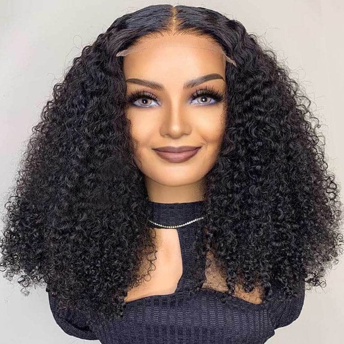 Kinky Curly 5x5 Lace Closure Wig Natural Hairline QT Human Hair ｜QT Hair