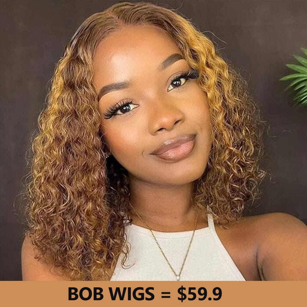 Pre Cut Glueless 5x5 Lace Closure Short Bob Wigs Pre Plucked Human Hair Flash Sale