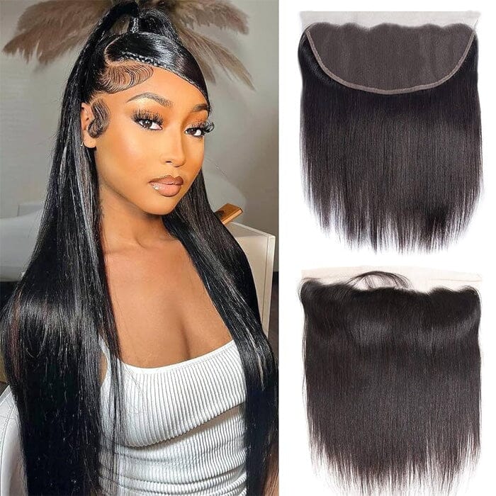 QT Body Wave 13x6 Transparent Lace Frontal Virgin Human Hair Silky Straight Frontal ｜QT Hair