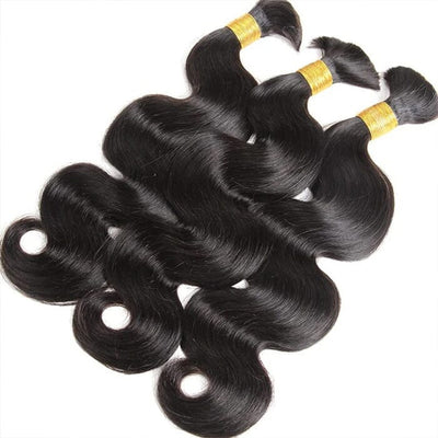 QT Bulk Human Hair No Weft 16 To 26 Inch Bulk Hair Extensions Crochet Braids ｜QT Hair