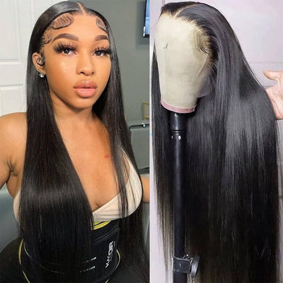 QT Clearance Sale 13x4 Lace Frontal Wig Straight Virgin Human Hair Not Small Knot ｜QT Hair