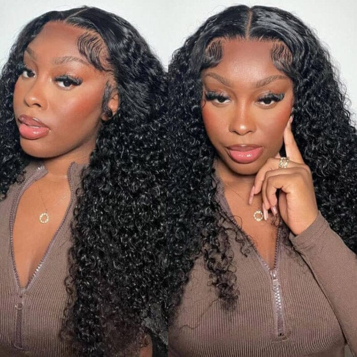 QT Hair 4x4 Transparent Lace Closure Wig Jerry Curly Virgin Human Hair ｜QT Hair