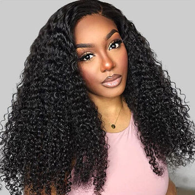 QT Hair 4x4 Transparent Lace Closure Wig Jerry Curly Virgin Human Hair ｜QT Hair