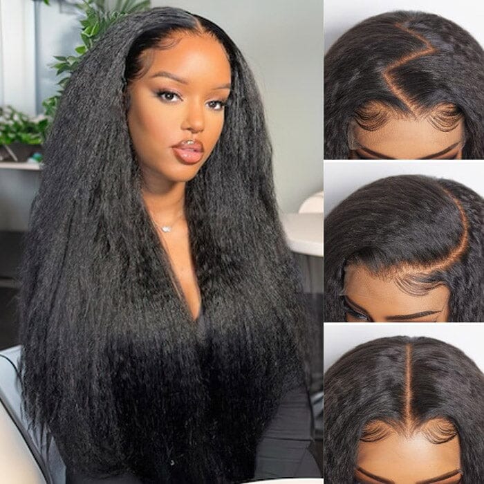 QT Hair 5x5 Lace Closure Wig Pre Plucked Kinky Straight Human Hair ｜QT Hair