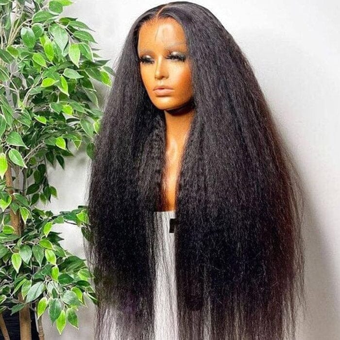 QT Hair 5x5 Lace Closure Wig Pre Plucked Kinky Straight Human Hair ｜QT Hair