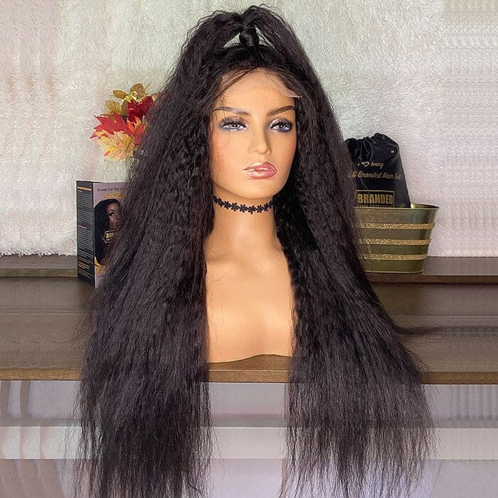 QT Hair 5x5 Lace Closure Wig Pre Plucked Kinky Straight Human Hair ｜QT Hair