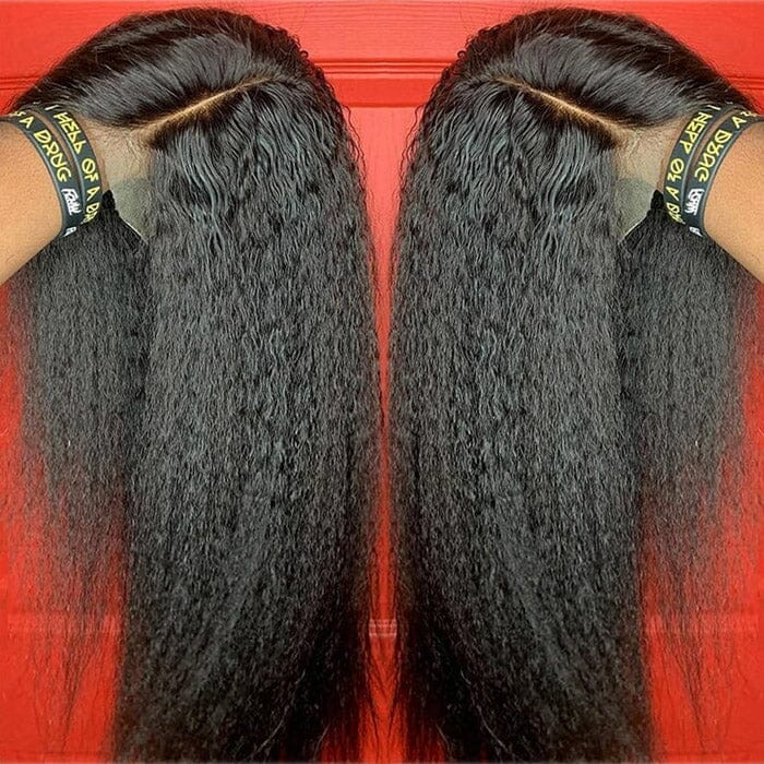 QT Hair 5x5 Lace Closure Wig Pre Plucked Kinky Straight Human Hair ｜QT Hair