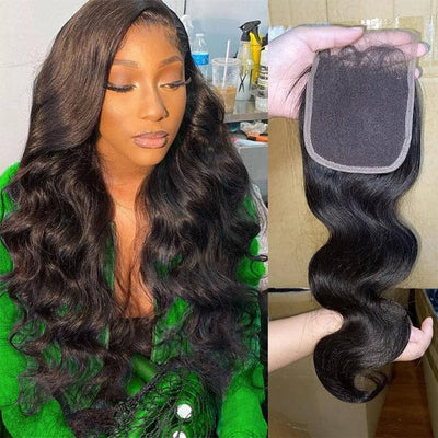 QT Hair Body Wave 5x5 HD Lace Closure Pre Plucked Straight Virgin Human Hair