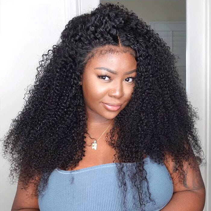 QT Hair Kinky Curly 13x6 Lace Frontal Wig Virgin Human Hair for Women ｜QT Hair