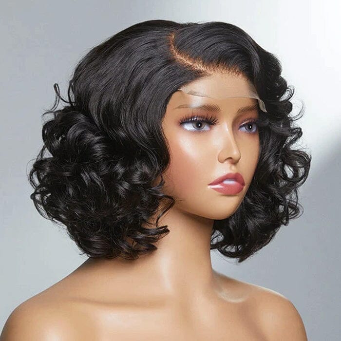 QT Hair Loose Wave Bob Lace Closure Wig Natural Hairline Virgin Human Hair ｜QT Hair