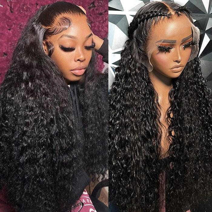 QT Hair Water Wave 13x6 Lace Frontal Wig Deep Part Human Hair Wet and Wavy ｜QT Hair