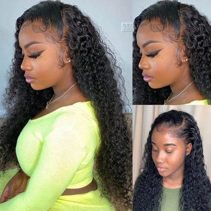 QT Hair Water Wave 13x6 Lace Frontal Wig Deep Part Human Hair Wet and Wavy ｜QT Hair