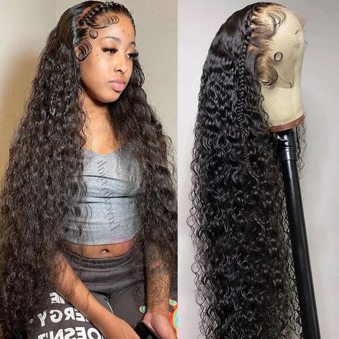 QT Hair Water Wave 13x6 Lace Frontal Wig Deep Part Human Hair Wet and Wavy ｜QT Hair