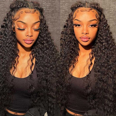 QT Hair Water Wave 13x6 Lace Frontal Wig Deep Part Human Hair Wet and Wavy ｜QT Hair