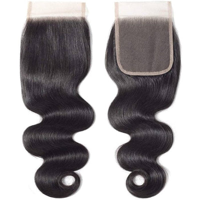 QT Human Hair Body Wave Swiss Lace Closure Pre Plucked Natural Hairline with Baby Hair ｜QT Hair