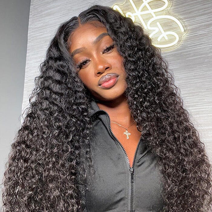 QT Jerry Curl HD Lace Closure Wigs Pre Plucked Curly Virgin Human Hair ｜QT Hair