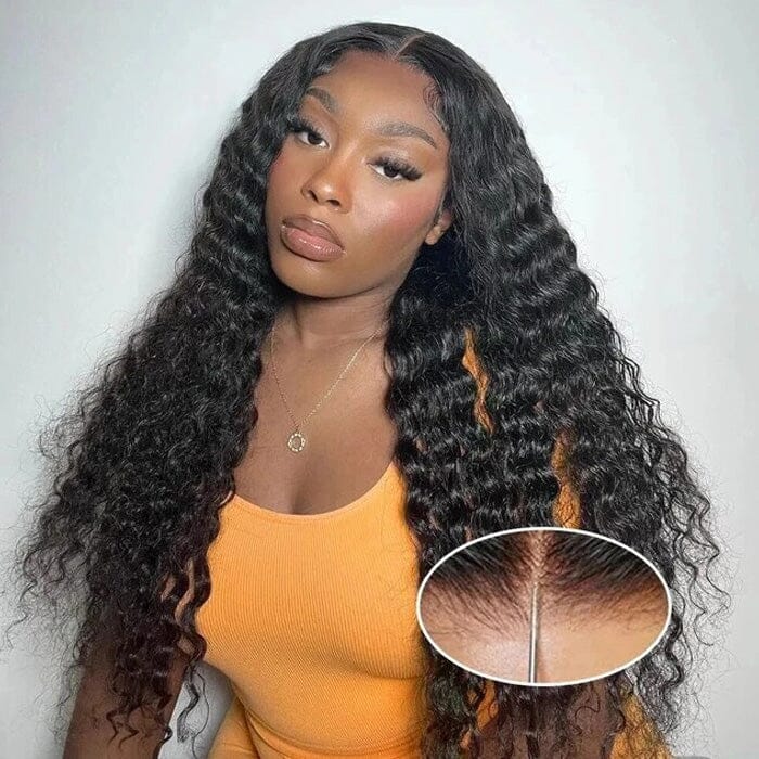 QT Put on and Go Glueless 7x4.5 Lace Wig Pre Cut Deep Wave Virgin Human Hair ｜QT Hair