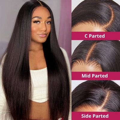 QT Hair Silky Bone Straight 5x5 HD Lace Closure Wig Human Hair for Black Women ｜QT Hair