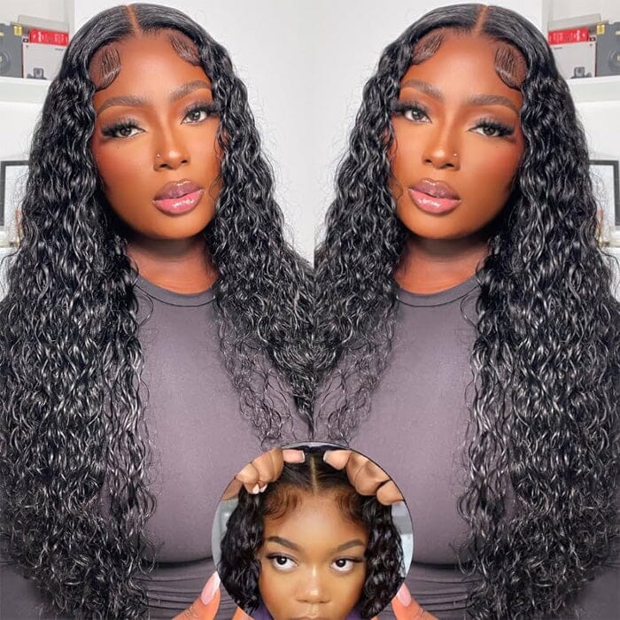 Water Wave 8x5 Lace Closure Glueless Wig Pre Cut QT Virgin Human Hair ｜QT Hair