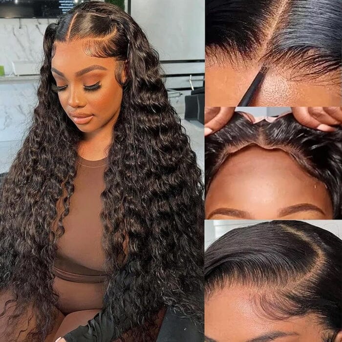 Water Wave 8x5 Lace Closure Glueless Wig Pre Cut QT Virgin Human Hair ｜QT Hair