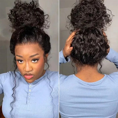 Water Wave Invisi Strap Snug Fit 360 Transparent Lace Frontal Wig Virgin Human Hair