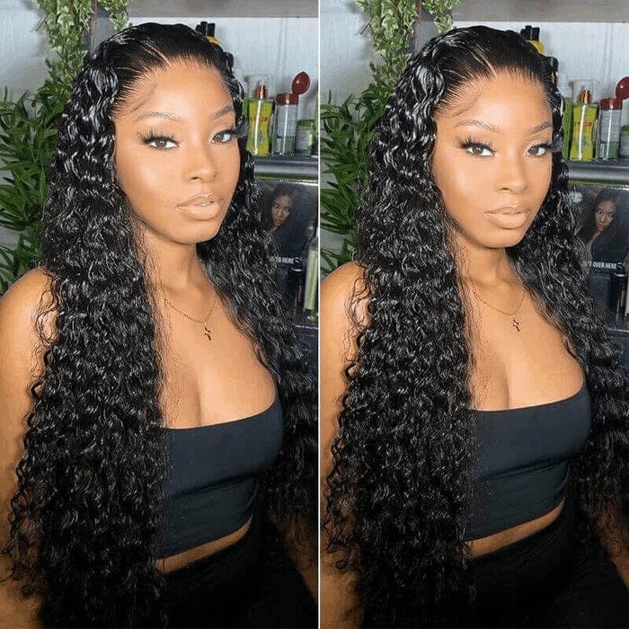 Wear Go 7x4.5 Lace Wig Glueless Pre Cut Water Wave Virgin Human Hair ｜QT Hair