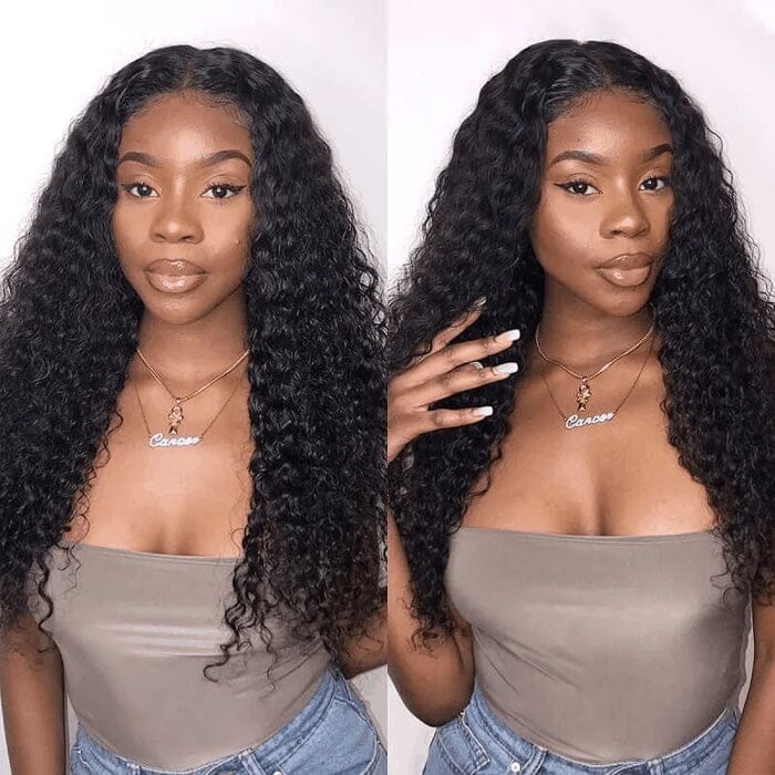 Wear Go 7x4.5 Lace Wig Glueless Pre Cut Water Wave Virgin Human Hair ｜QT Hair