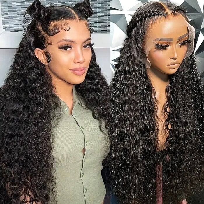 Wet and Wavy 5x5 Transparent Lace Closure Wig Water Wave Human Hair ｜QT Hair