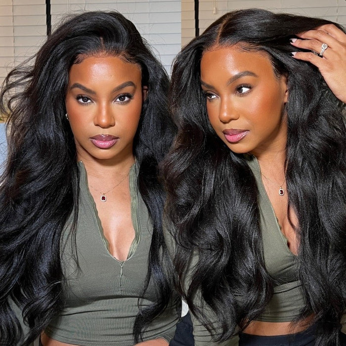 $100 Off Code: NY100 Yaki Straight Glueless 8x5 Pre Cut Lace Wig Human Hair