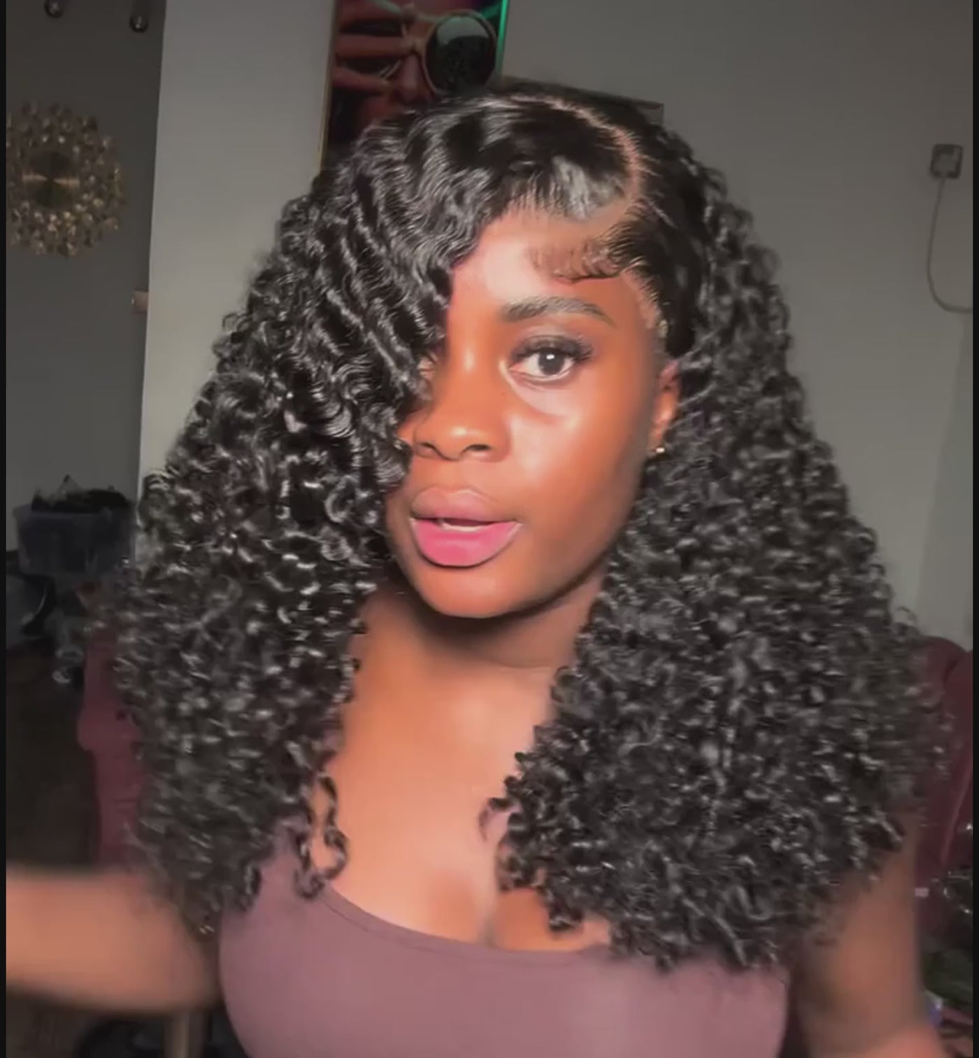 QT Hair 8x5 Lace Wig Glueless Pre Cut Kinky Curly Virgin Human Hair